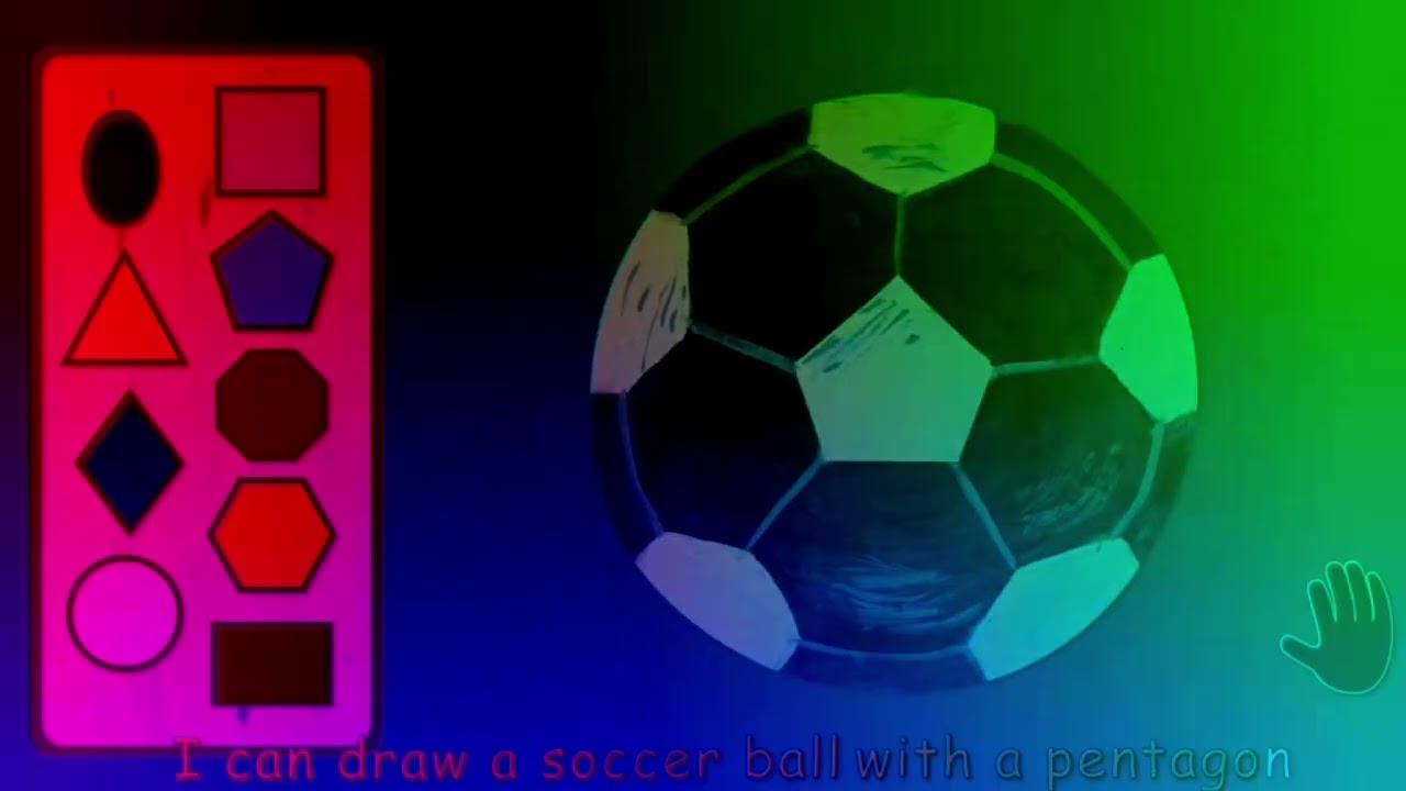 I draw a soccer ball with Pentagon//preview2effects 