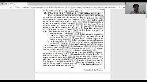 B.COM. SEM. - 2, FINANCIAL ACCOUNTING, CH - PIECEMEAL DISTRIBUTION, PART - 1, BY PROF. RAKESH DANGI