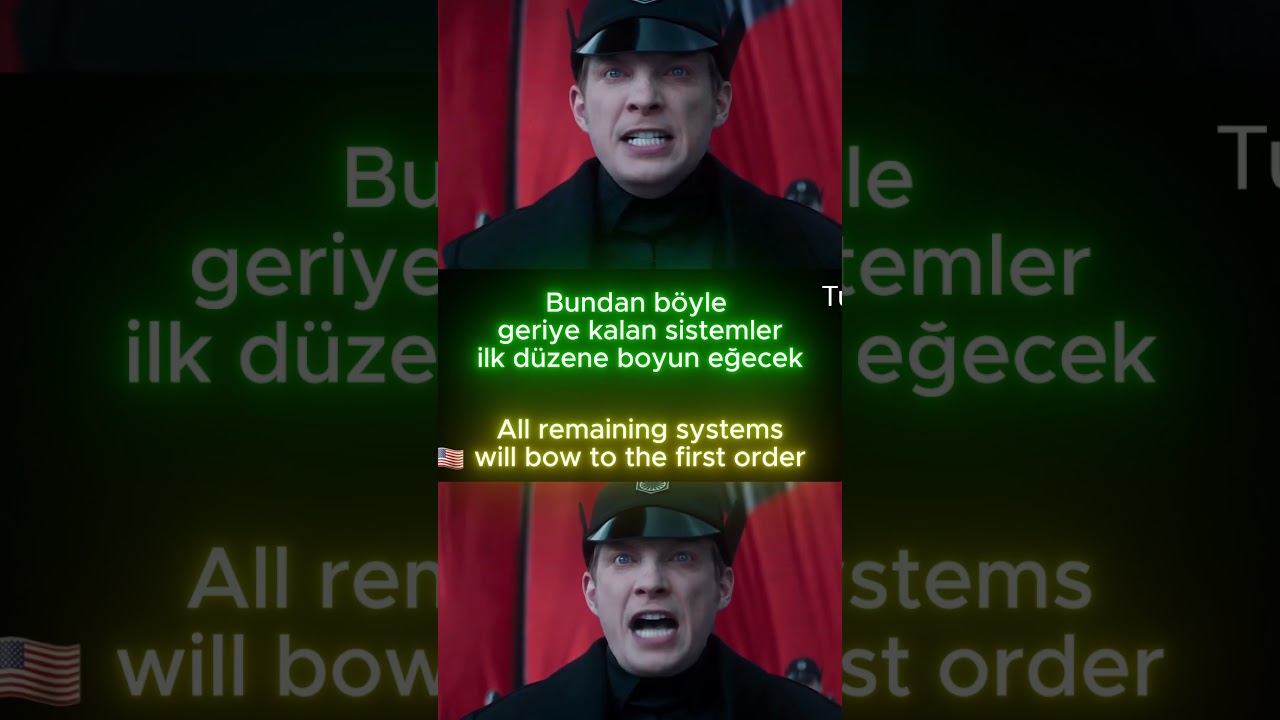 Learn Turkish with Star Wars: General Hux’s Speech 