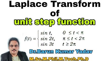 Unit Step Function | Laplace transform | part 21 l #BarunMaths