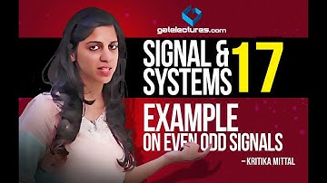 Signals and Systems 17 Example on even odd signals
