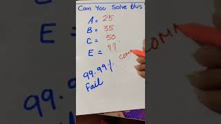 can you solve this youtubeshorts shortvideo shorts maths mathstricks