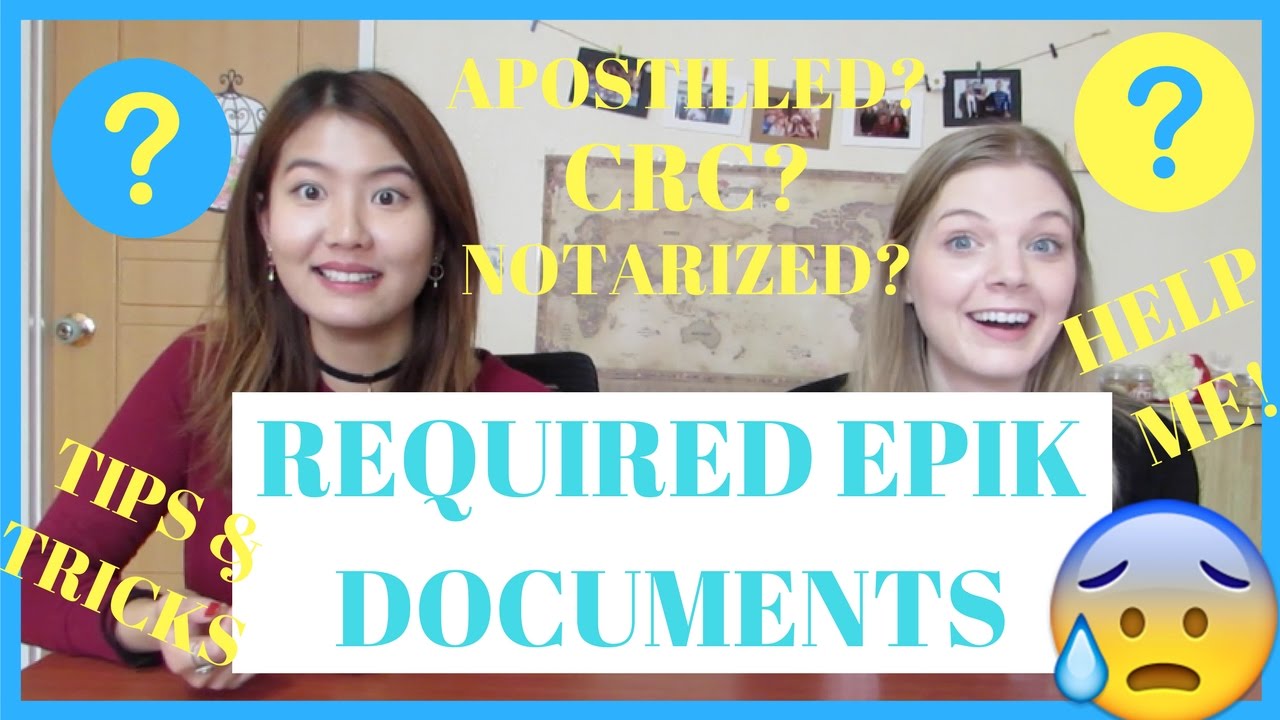 EPIK SERIES - Documents you 100% need (Teach in Korea)