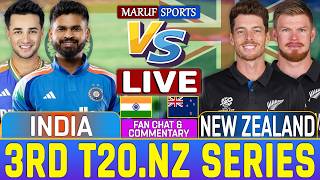 LIVE: India vs New Zealand 3rd T20 Fan Chat | NZ vs IND 2026 | Live Match Commentary | Maruf Sports