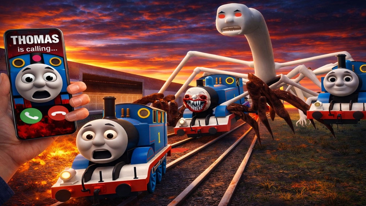 Building a Thomas Train Chased By All New Cursed Thomas Train and Friends in Garry's Mod
