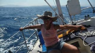 Pacific Seacraft Dana 24 sailing to Sardinia, Mediterranean