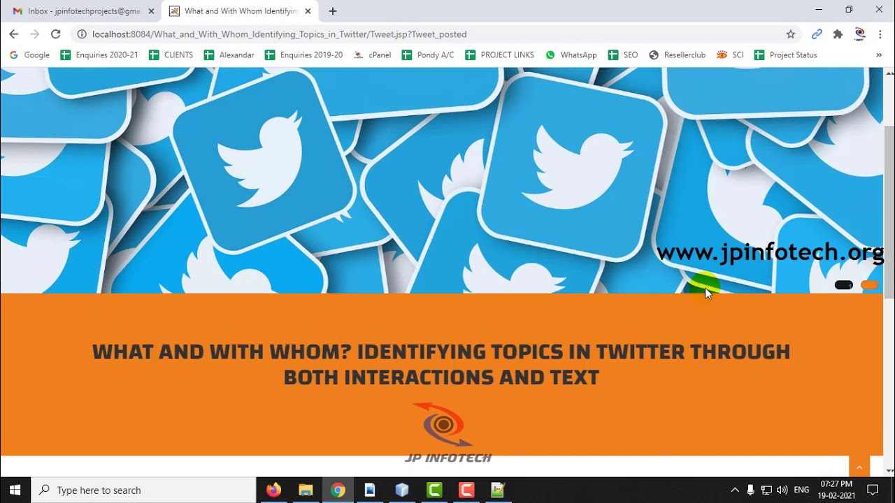 What and With Whom? Identifying Topics in Twitter Through Both Interactions and Text | Java Project