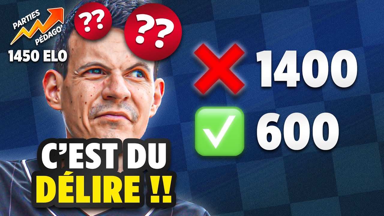 😭 Je peux pas croire que c’est 1400 Elo. Vraiment.