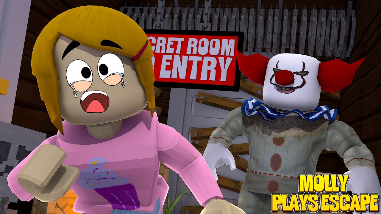 Roblox Escape The Clown Obby With Molly Youtube - escape clown obby roblox