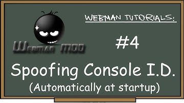 PS3 - webMAN Tutorial #4 spoof console ID CiD idps automatically at startup. Input w/phone tab or pc
