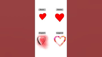 How to Draw multi-level Hearts in procreate?  #heart #love #drawing