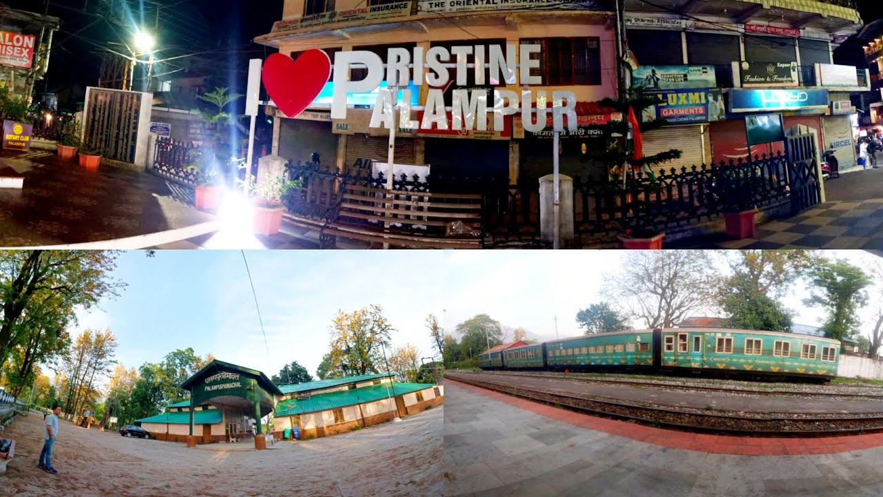 toy train 🚂 dekhne palampur railway station aagya 😍 ek train khrab