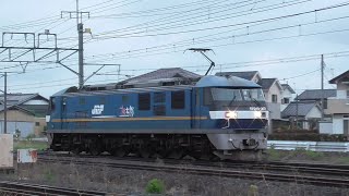 ｢片パン｣から｢両パン｣へ　JR貨物 高崎機関区から出区していく直流電気機関車 EF210-171(新鶴見)と EF210-307(吹田)  JR貨物 高崎操車場　2023年5月13日 撮影