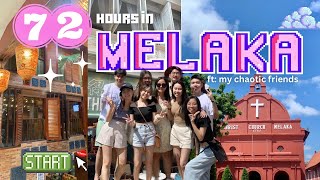 How I spent 72 HOURS in MELAKA, Malaysia 🇲🇾 (ft. my chaotic friends)