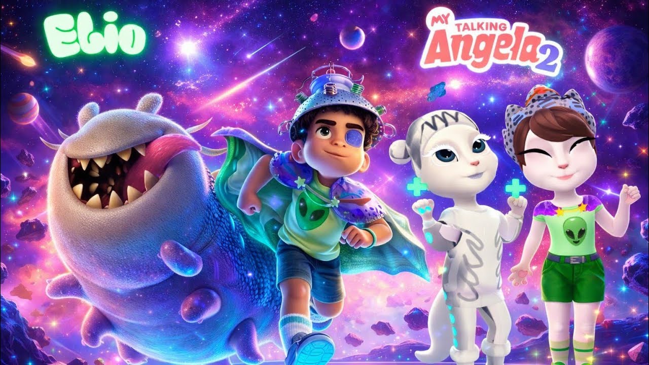 My Talking Angela 2 Cosplay Makeover  Elio & Glordon 👽 Transformation | Cute Space Outfit