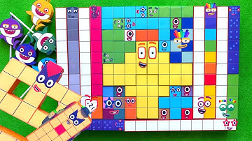 Looking for Numberblocks NEW 186 Puzzle Tetris Shape | ASMR chirping of birds