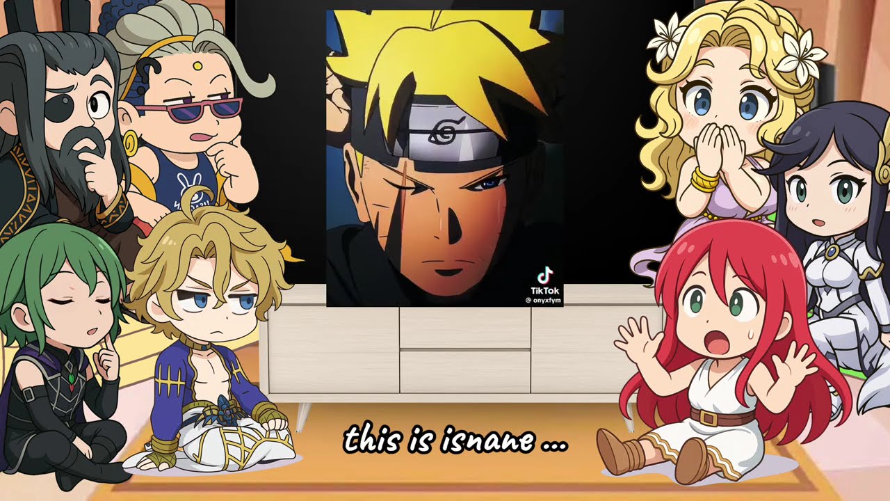 Record of ragnarok Gods react to boruto | naruto shippuden | Sasuke uchiha | Gacha life