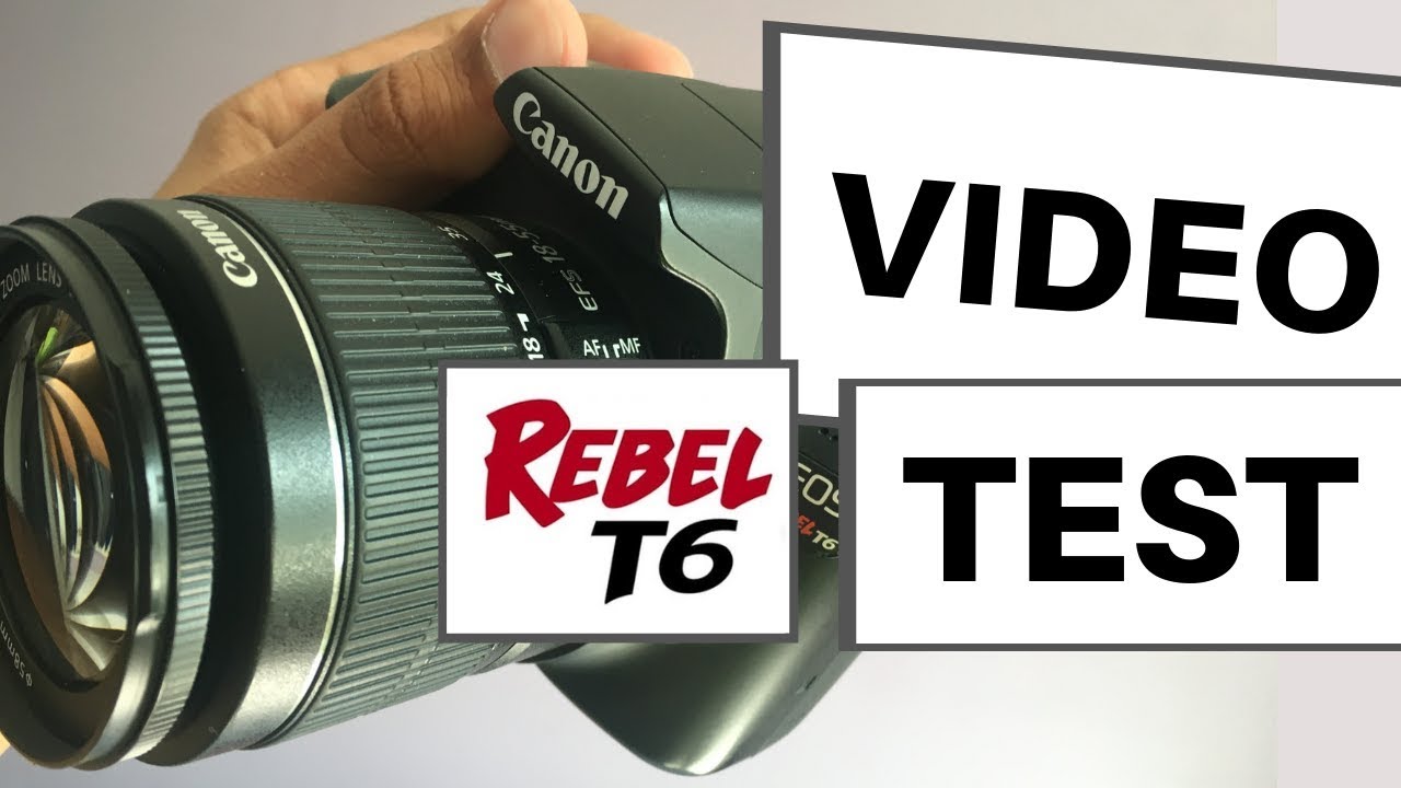 canon rebel t6 audiotest