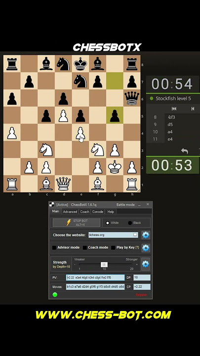 Chessbotx - Your personal chess helper (download):    channel:   TikTok:  About the latest version: https:// chess-bot.com/blog