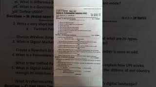 DTS DIGITAL TECHNOLOGICAL SOLUTIONS PAPER 2nd sem Kashmir university NEP SESSION 2024