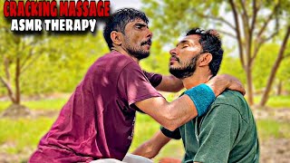 ASMR Professional Head & Back Massage by Sajju Master 😍 Deep Relaxation with Loud Neck Cracks