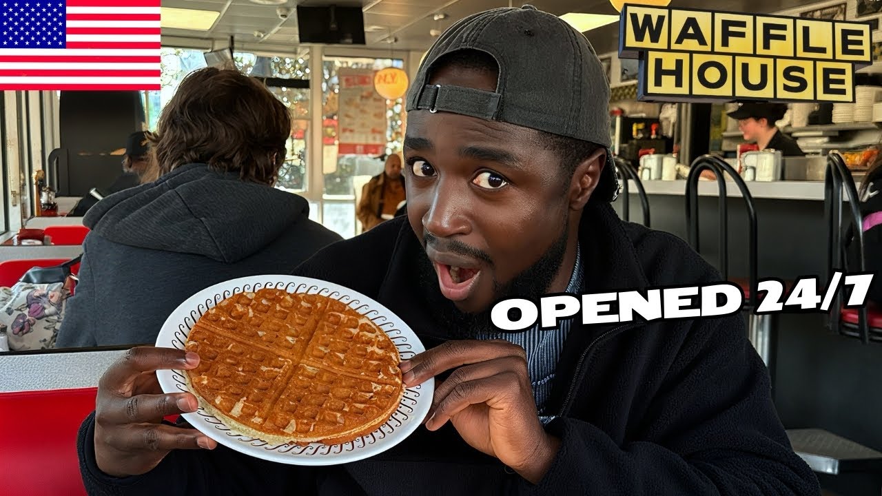 BRITISH GUY TRY WAFFLE HOUSE FOR THE FIRST TIME - THIS PLACE SURPRISED ME