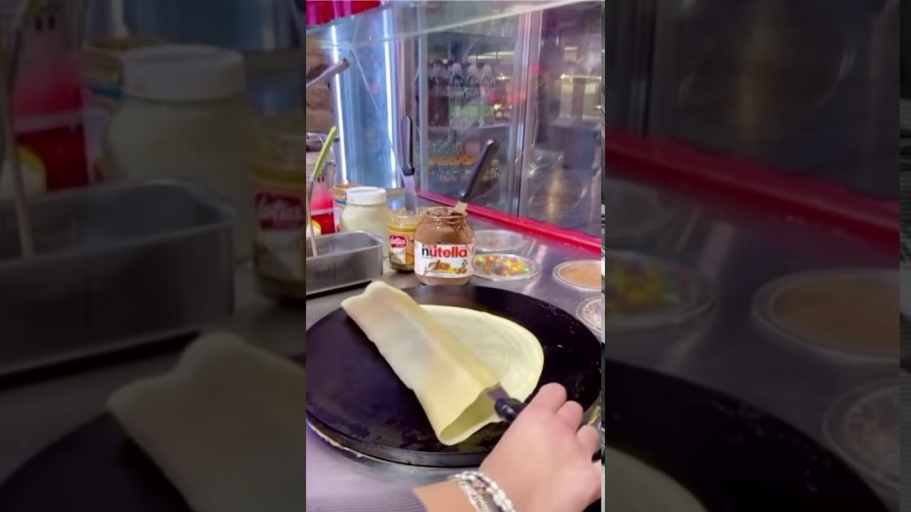 Satisfying DIY Food Nutella wrap 