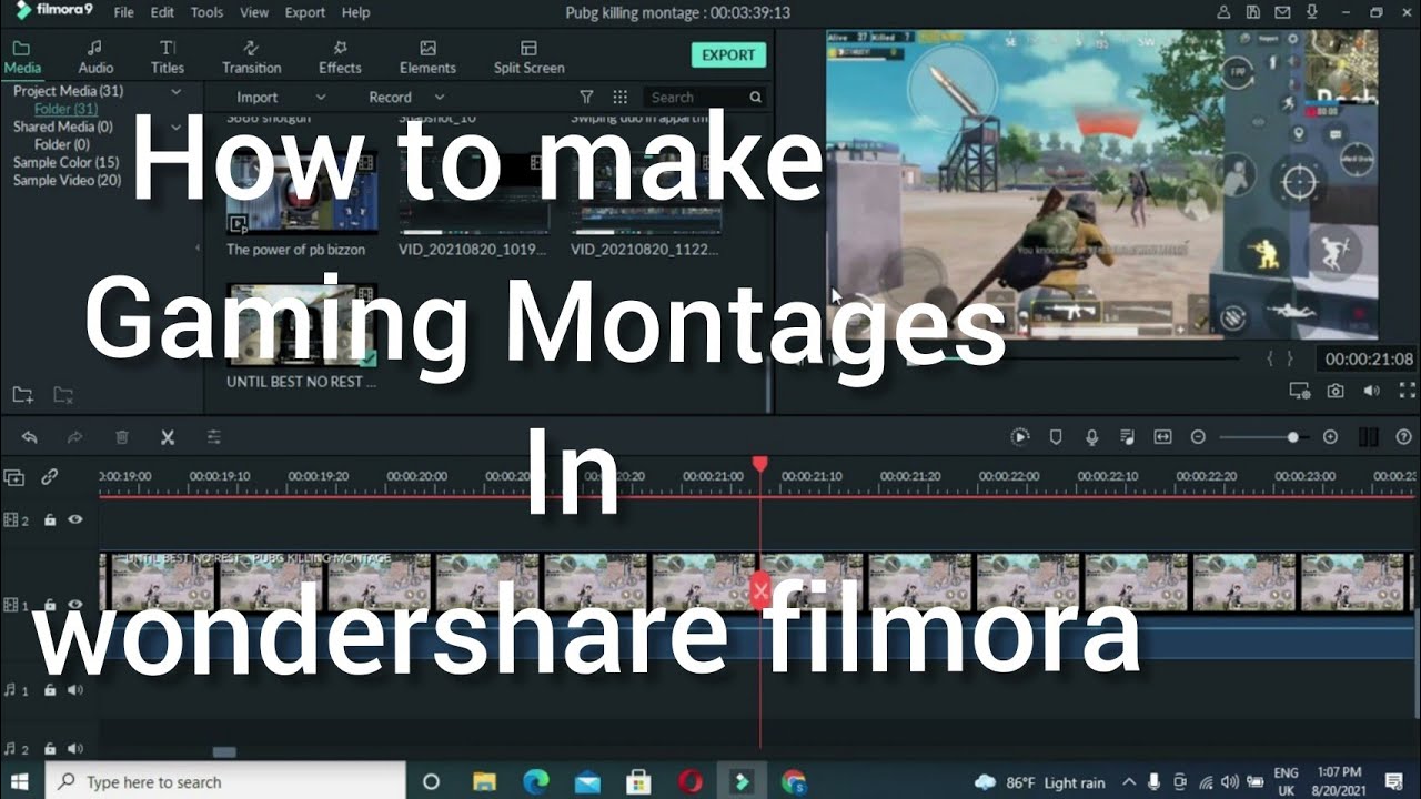 How To Make Gaming Montages In Wondershare Filmora HOW TO MAKE 