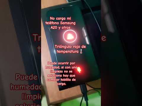 ¡Mi #Samsung no carga! Triángulo rojo de #temperatura