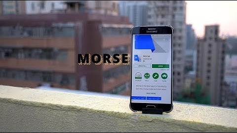 Morse //App Tutorial//