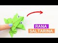  cmo hacer una rana de papel saltarina con origami fcil