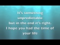 Time of Your Life Lyrics