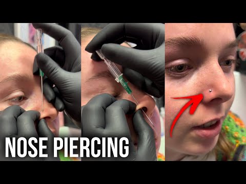 Quick Nose Piercing #piercing #nosepiercing