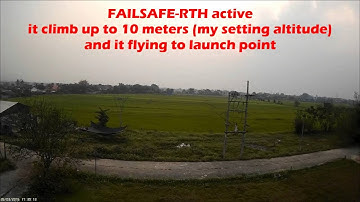 CleanFlight INAV 1.0.1 Failsafe RTH Landing SUCCEED