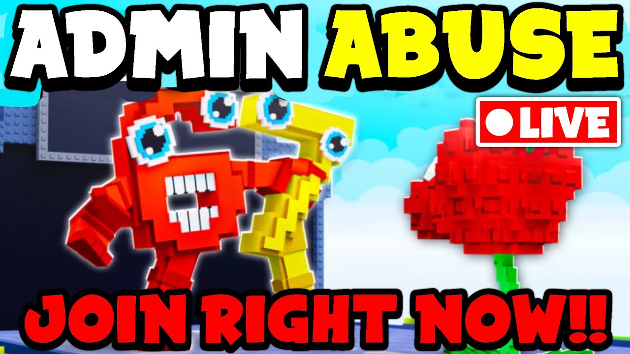 🔴LIVE - ADMIN ABUSE in Plants Vs Brainrots Roblox (JOIN FAST)