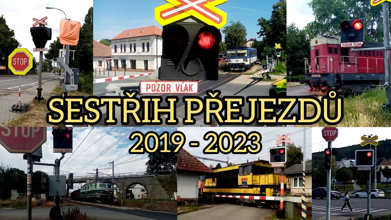 Sestřih železničních přejezdů 2019 - 2023 (v lepší kvalitě)
