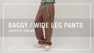 Baggy Pants / Wide Leg Pants: Outfit Ideas | Men's Fashion
