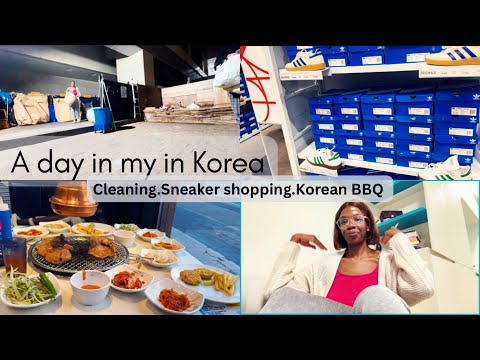 A Day in My Life in Korea | Cleaning, Sneaker Shopping & Korean BBQ
