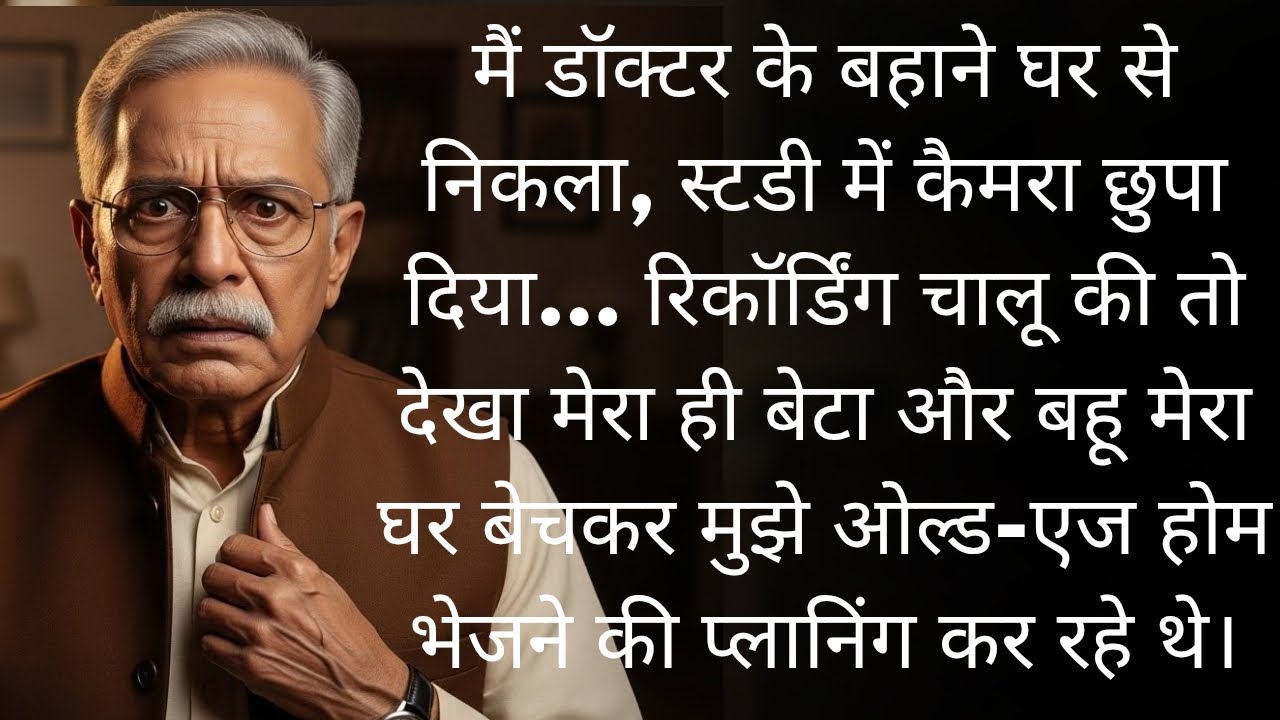 मैंने स्टडी में छुपा कैमरा लगाया… वीडियो में मेरा बेटा मुझे ओल्ड-एज होम भेजने की प्लानिंग कर रहा था