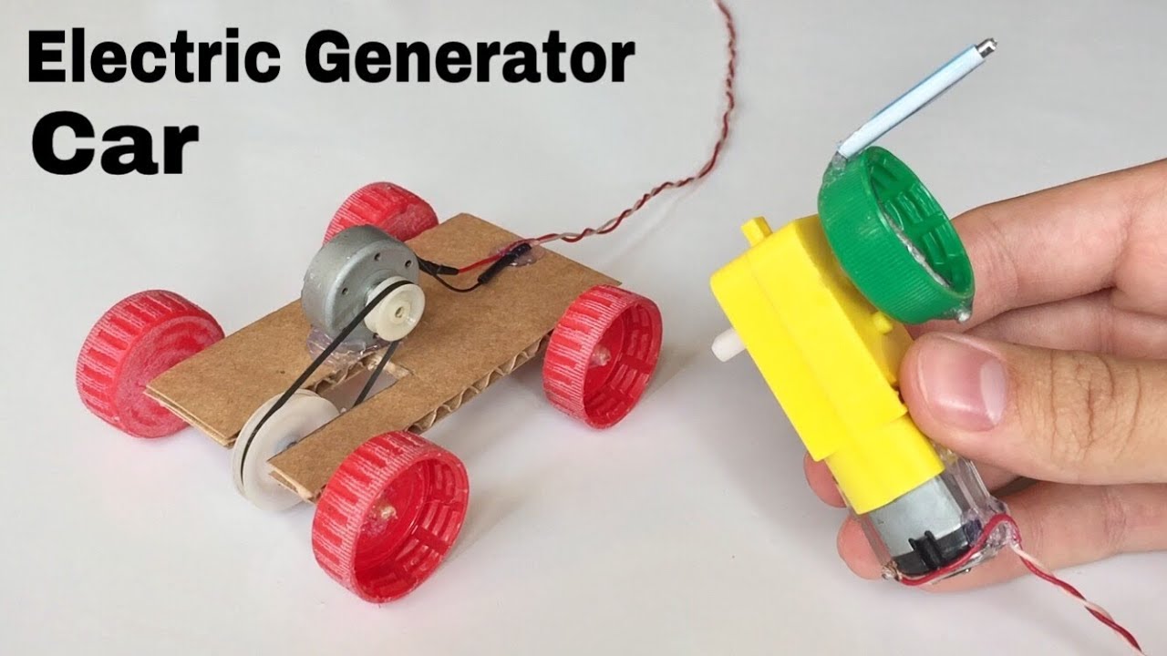 How to Make a Car DIY Electric Generator Car Tutorial YouTube