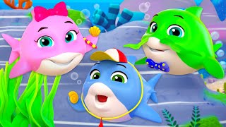 Learn Colors With Five Naughty Sharks + More Songs & Rhymes for Kids