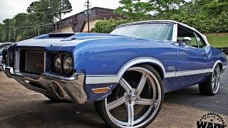 Oldsmobile 442 Convertible on 24" Bonspeed Sweeps www.WhipsByWade.com