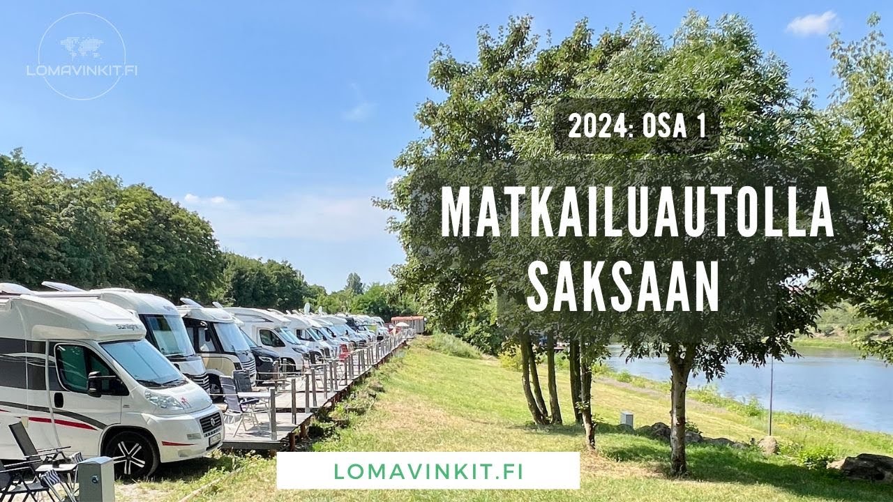 Matkaparkki terassilla ja Unesco-kohde Saksassa - Matkailuautolla Euroopassa 2024 osa 1