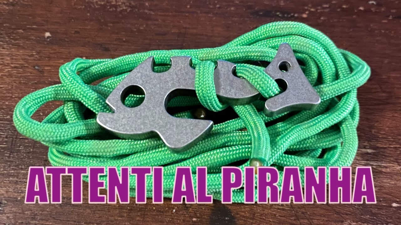 Fishbone Piranha Knotless Rope Tie per Paracord [ITA] - YouTube