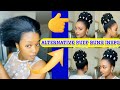 5 Easy Top Bun &amp; High Puff Hairstyles for 4C Natural Hair | Beginner-Friendly | Faithys 4C Curls