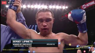 Sergey Lipinets knockout vs Lenny Zappavigna