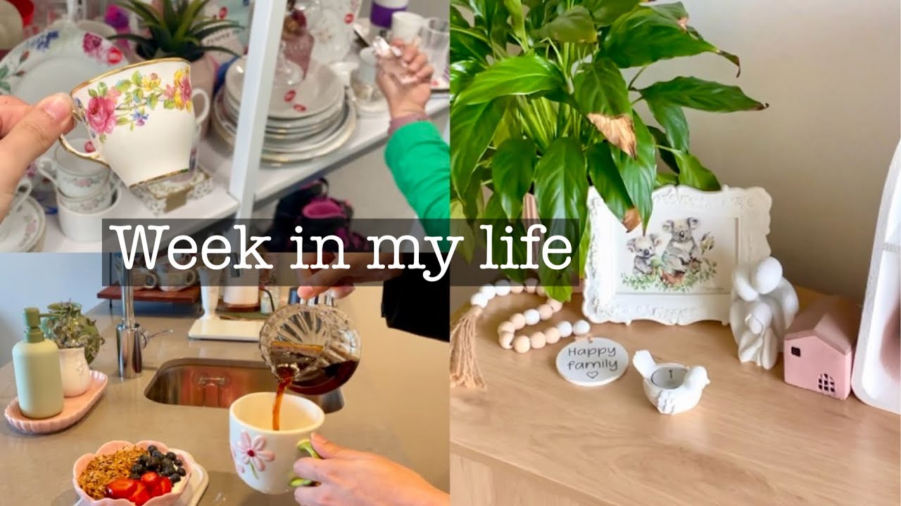 فلوق العوده بعد غياب 🍃❤️‍🩹 | جوله في K mart و Thrift Store 🛒🤍, والكثير من القهوه ☕️🍫