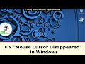 Mouse Cursor disappears Windows 10 (How to Fix) Mp3 Song