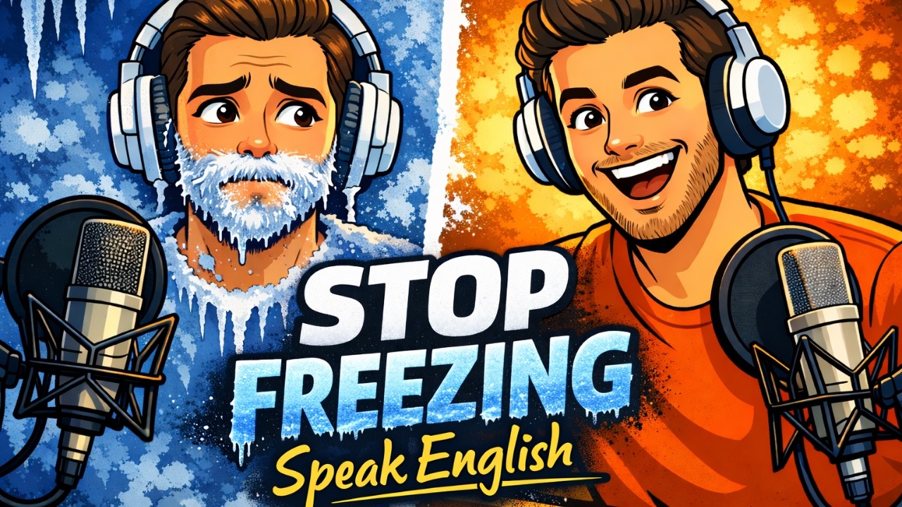 Why You Freeze When Speaking English (And the Fix) | Real English Conversation Podcast