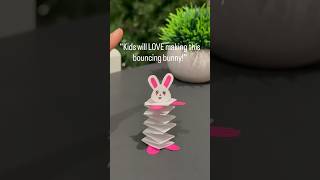 Easy Bouncing Bunny Craft 🐰 | Paper Spring Bunny for Kids